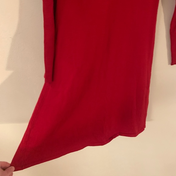 Red Sweater Dress - Picture 3 of 5
